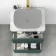 Corsica Midnight Green Drawer Vanity with Marble Top 600mm - Excludes Counter Top Basin