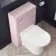 Traditional Cashmere Pink Slimline Back To Wall Unit and Tucson Toilet