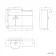 Quartz Gloss White Basin Vanity and Back To Wall Toilet Unit 1150mm (Excludes Toilet) - Black Accents