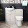 Capri Cotton White Combination Vanity Basin and Miami Toilet 1050mm - Chrome Handles