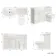 Capri Cotton White Combination Vanity Basin and Miami Toilet 1350mm - Chrome Handles