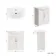 Capri Cotton White Vanity with Semi Recessed Basin 750mm - Traditional Handles