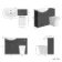 Capri Slate Grey Combination Vanity Basin and Houston Toilet 1150mm - Chrome Handles
