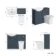 Capri Navy Blue Combination Vanity Basin and Houston Toilet 1050mm - Chrome Handles