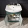 Capri Mystic Green Vanity with Semi Recessed Basin 650mm - Traditional Handles