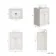 Milos Cotton White Vanity with Oval Basin 600mm - Chrome Handles