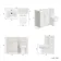 Milos Cotton White Combination Vanity Basin and Miami Toilet 1100mm - Chrome Handles