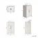Milos Cotton White Vanity with Oval Basin 500mm - Traditional Handles