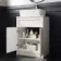 Milos Cotton White Vanity with Troy Basin 600mm - Traditional Handles