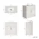 Milos Cotton White Vanity with Oval Basin 800mm - Traditional Handles