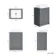 Milos Fog Grey Vanity with Troy Basin 600mm - Brushed Handles