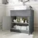 Milos Fog Grey Vanity with Troy Basin 800mm - Brushed Handles