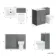 Milos Fog Grey Combination Vanity Basin and Miami Toilet 1100mm - Chrome Handles