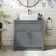 Milos Fog Grey Vanity with Troy Basin 800mm - Traditional Handles