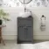 Milos Slate Grey Vanity with Mesa Basin 500mm - Brushed Handles
