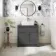 Milos Slate Grey Vanity with Troy Basin 800mm - Brushed Handles