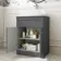 Milos Slate Grey Vanity with Troy Basin 600mm - Chrome Handles