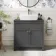 Milos Slate Grey Vanity with Troy Basin 800mm - Chrome Handles