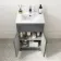 Milos Slate Grey Combination Vanity Basin and Miami Toilet 1000mm - Chrome Handles