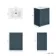 Milos Navy Blue Basin Vanity 600mm - Brushed Handles