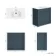 Milos Navy Blue Basin Vanity 800mm - Chrome Handles