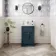 Milos Navy Blue Basin Vanity 500mm - Traditional Handles
