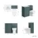 Milos Mystic Green Combination Vanity Basin and Miami Toilet 1000mm - Chrome Handles