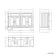 Lucia Inky Blue Double Basin Vanity 1200mm