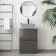 Corsica Tungsten Grey Drawer Vanity with Marble Top 600mm - Excludes Counter Top Basin