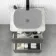 Corsica Tungsten Grey Drawer Vanity with Marble Top 600mm - Excludes Counter Top Basin
