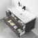 Corsica Tungsten Grey Basin Drawer Vanity 1000mm