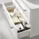 Omaha Gloss White Wall Hung Drawer Vanity with Marble Top & Marin Basin 800mm