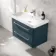 Omaha Navy Blue Wall Hung Basin Drawer Vanity 800mm