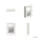 Chalk White Mirror Cabinet 700x500mm