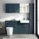 Harper Navy Blue Floor Standing Tall Cabinet Unit 1900x300mm
