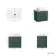 Crete Fluted Mystic Green Wall Hung Drawer Vanity with Marble Top & Curved Basin 600mm