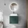 Crete Fluted Mystic Green Wall Hung Drawer Vanity with Marble Top & Cody Basin 600mm