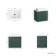 Crete Fluted Mystic Green Wall Hung Drawer Vanity with Marble Top & Cody Basin 600mm