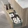 Crete Fluted Apex Oak Wall Hung Drawer Vanity with Marble Top & Marin Basin 1000mm