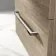 Elba Dawn Oak Wall Hung Drawer Vanity with Marble Top & Curved Counter Top Basin 600mm