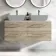 Elba Dawn Oak Wall Hung Drawer with Marble Top 1200mm - Excludes Counter Top Basin