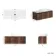Malta Fluted Black Walnut Wall Hung Drawer Vanity with Marble Top & Nevis Basin 1000mm
