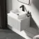 Malta Fluted Coastal White Wall Hung Drawer Vanity with Marble Top & Marin Basin 600mm