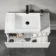 Malta Fluted Coastal White Wall Hung Drawer Vanity with Marble Top & Cody Basin 800mm