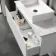 Malta Fluted Coastal White Wall Hung Drawer Vanity with Marble Top & Cody Basin 1000mm