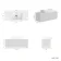 Malta Fluted Coastal White Wall Hung Drawer Vanity with Marble Top & Cody Basin 1000mm
