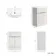 Havana Fluted Coastal White Basin Vanity 600mm - Brushed Brass Accents