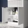 Havana Fluted Coastal White Combination Vanity Basin and Aruba Toilet 1100mm - Chrome Handles