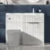 Havana Fluted Coastal White Basin Vanity and Back To Wall Toilet Unit 1100mm (Excludes Toilet) - Chrome Handles - Right Handed