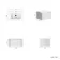 Sorrento Fluted Coastal White Wall Hung Basin Drawer Vanity 600mm